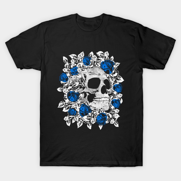 Skull and Roses T-Shirt by Drop23